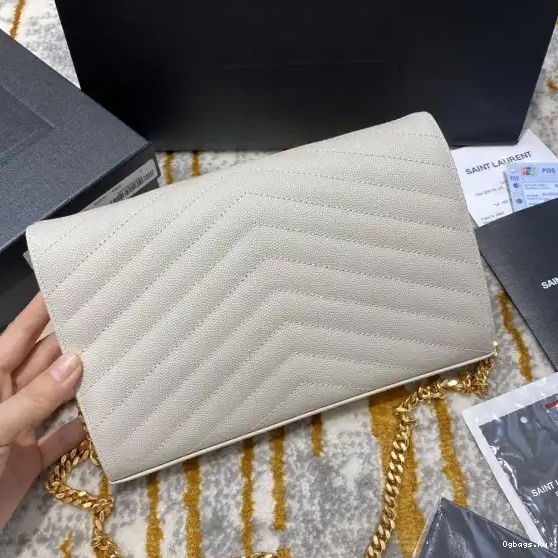 CHAIN CASSANDRE MATELASSÉ YSL WALLET 0516